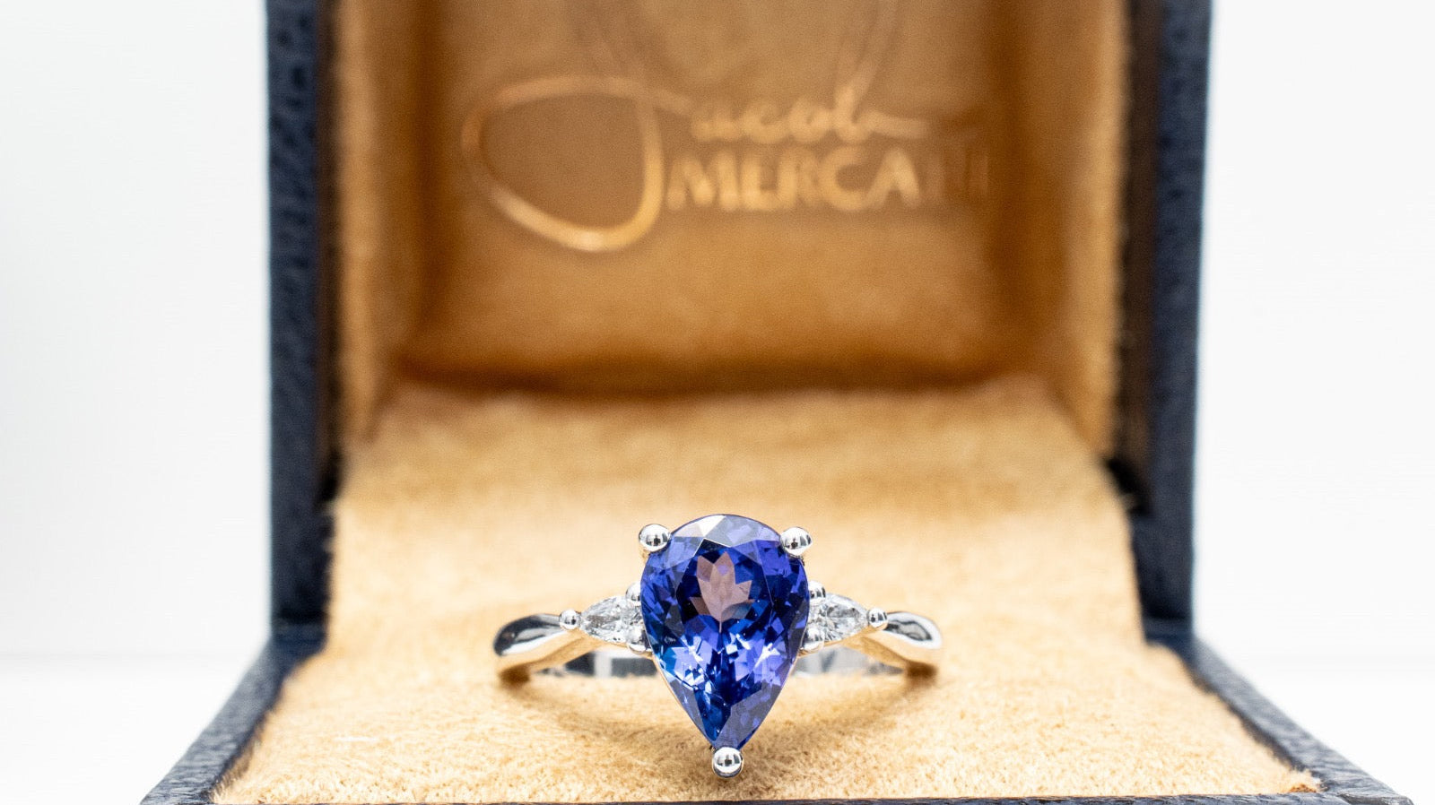 Jacob Mercari Custom Blue Sapphire Engagement Ring