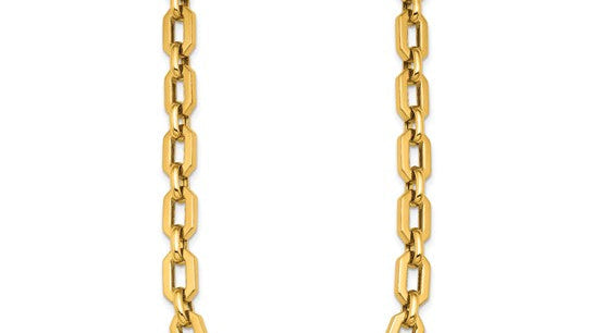 Jacob Mercari 18K Two-Tone Diamond Hexagon Link Necklace with diamonds