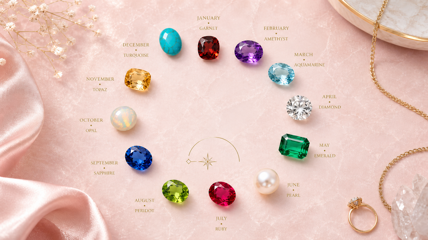 Jacob Mercari Birthstone Chart