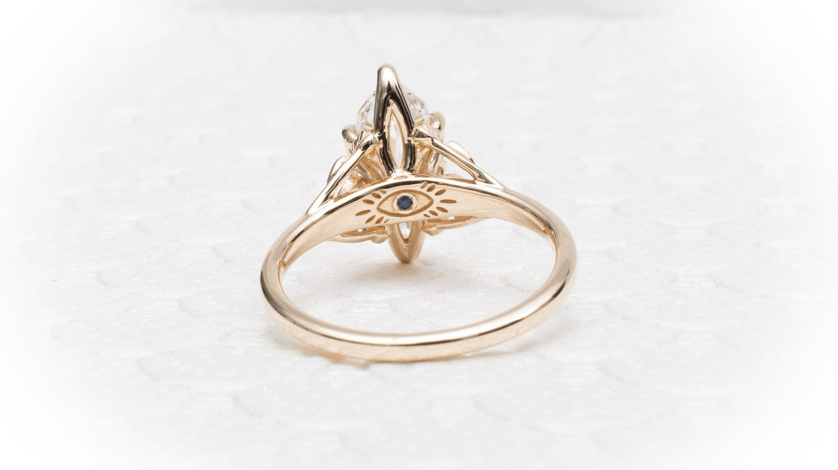 Jacob Mercari A Custom Tree of Life Engagement Ring with a Hidden Evil Eye