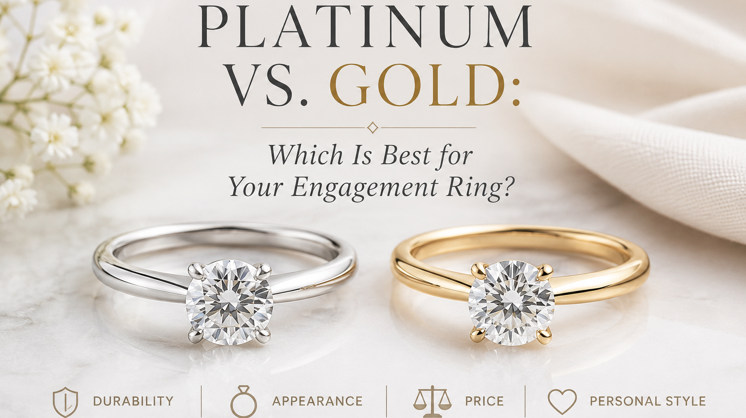 Platinum vs. Gold: Which Is Best for Your Engagement Ring?