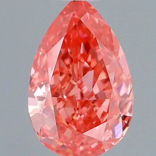 0.26ct Pear Lab Grown Diamond (Colour Fancy Vivid Pink, Clarity VS1, IGI Certified)