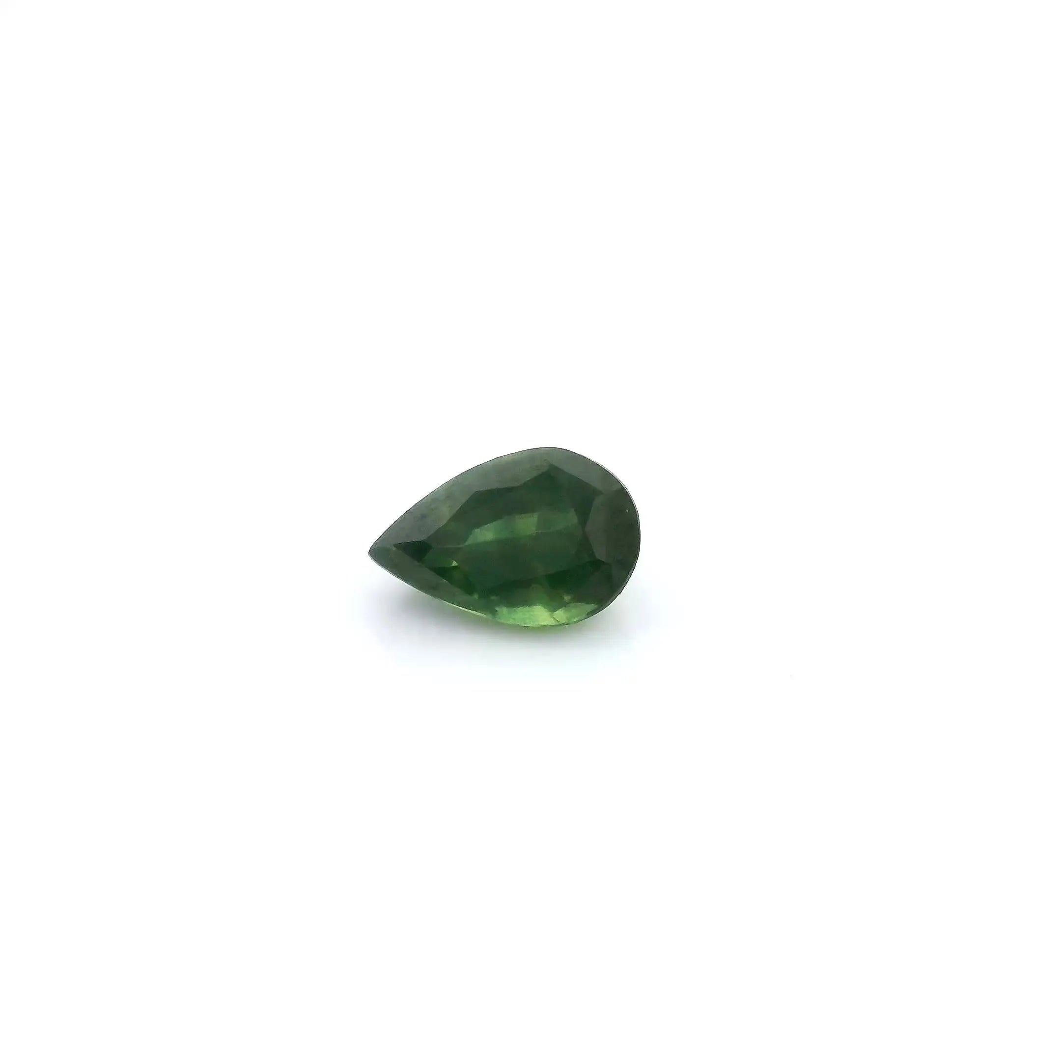 0.70ct Pear Natural Sapphire (Colour Green, Clarity Slightly Included, Cut Faceted)