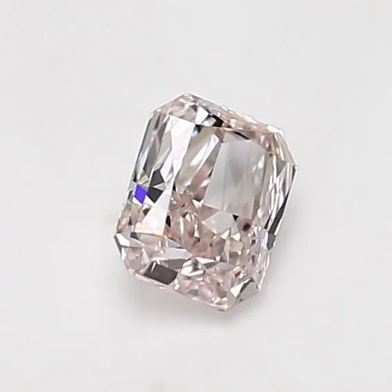 0.70ct Radiant Natural Diamond (Colour Light Pink, Clarity VVS1, GIA Certified)