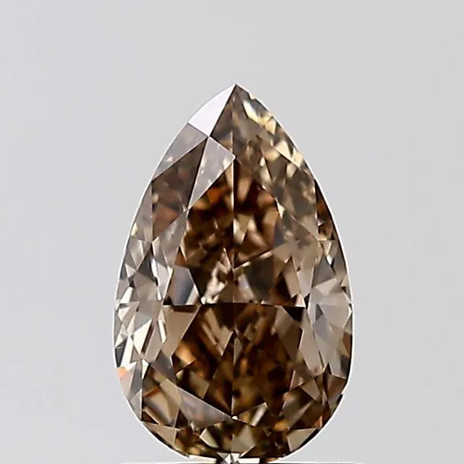 1.01ct Pear Natural Diamond (Colour Fancy Dark Brown, Clarity VS2, GIA Certified)