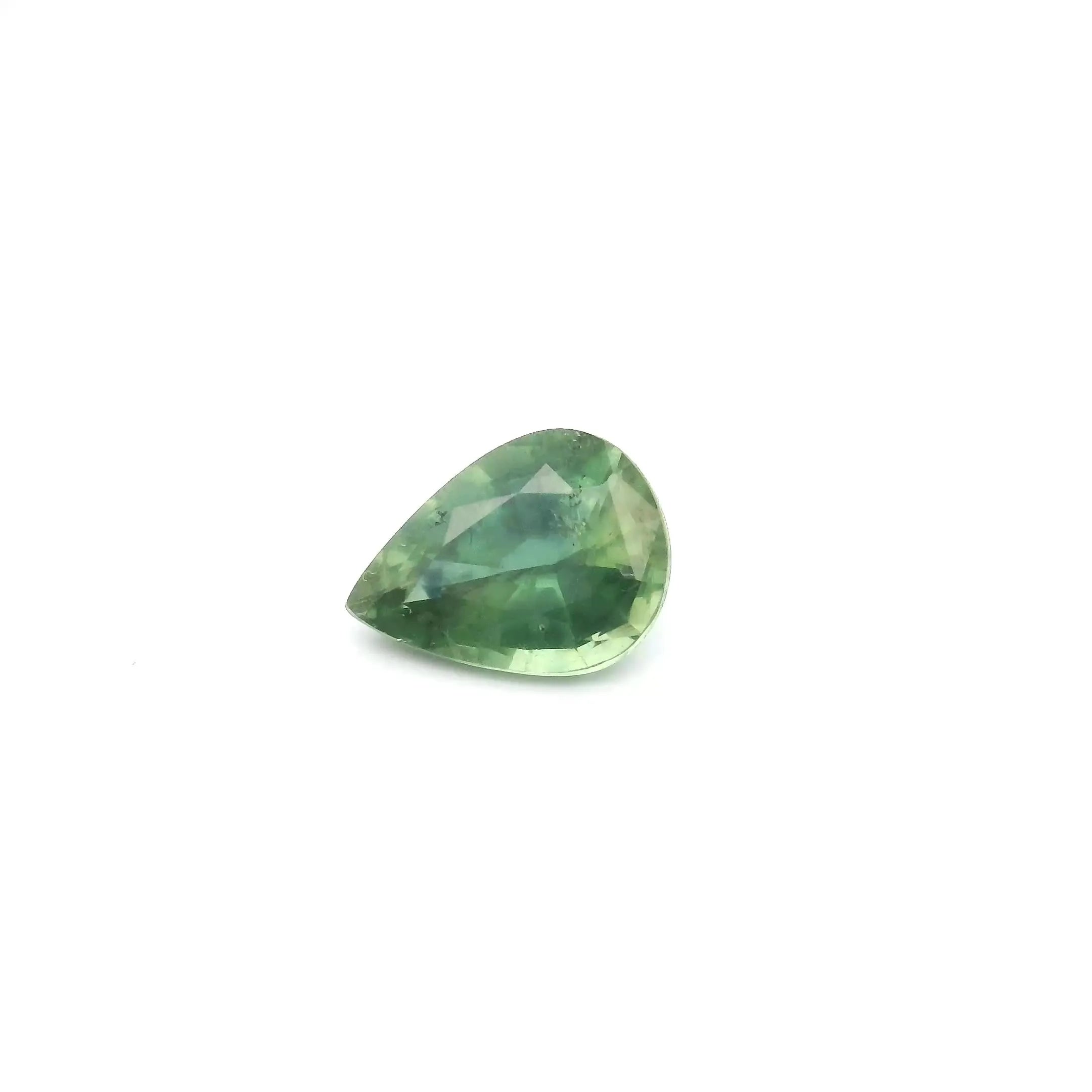 1.19ct Pear Natural Sapphire (Colour Green, Clarity Slightly Included, Cut Faceted)