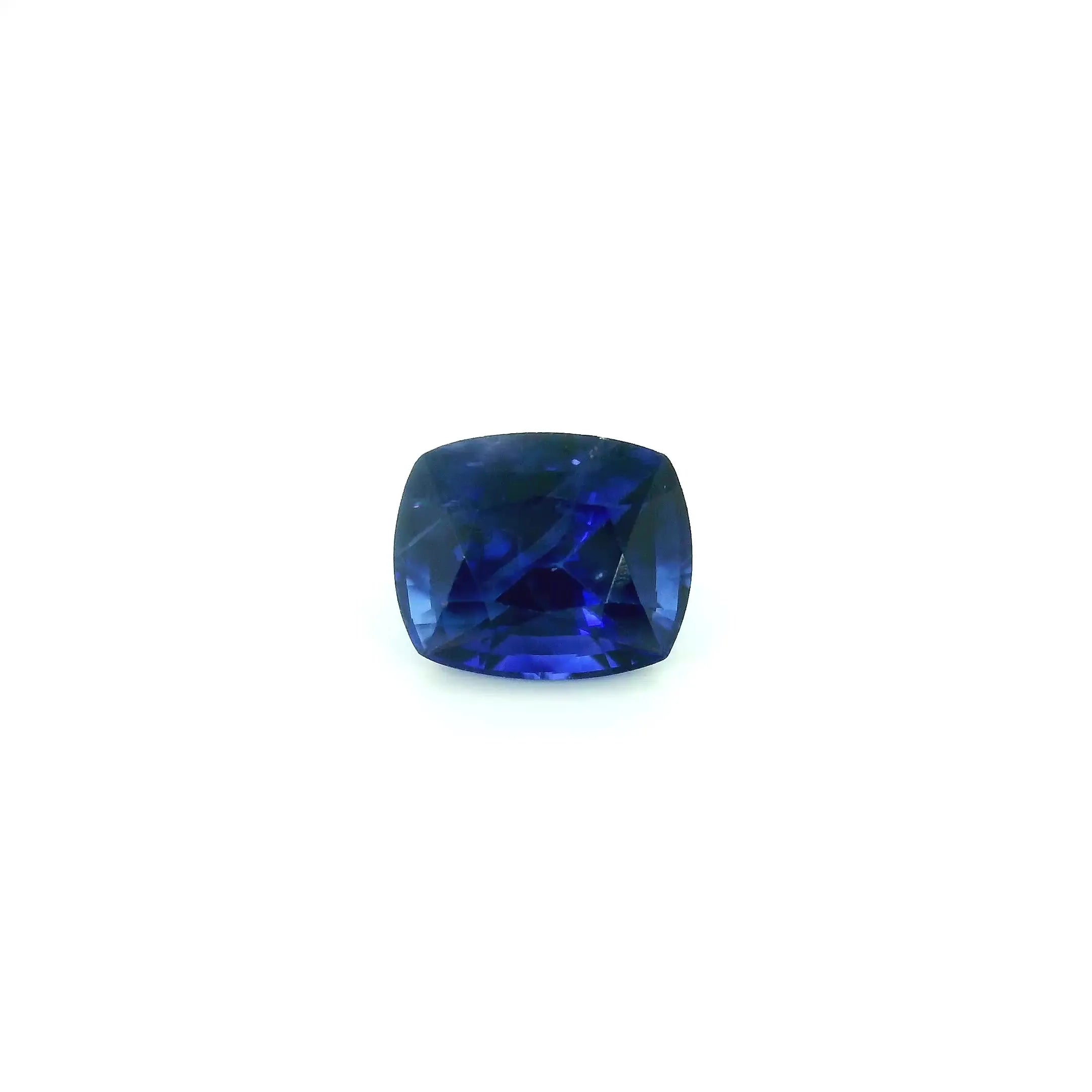 1.42ct Cushion Natural Sapphire (Colour Blue, Clarity Slightly Included, Cut Faceted)