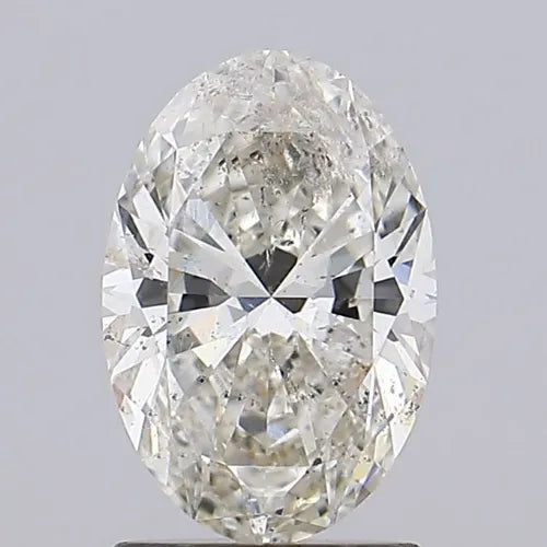 1.56ct Oval Natural Diamond (Colour J, Clarity I1, Cut VG, IGI Certified)