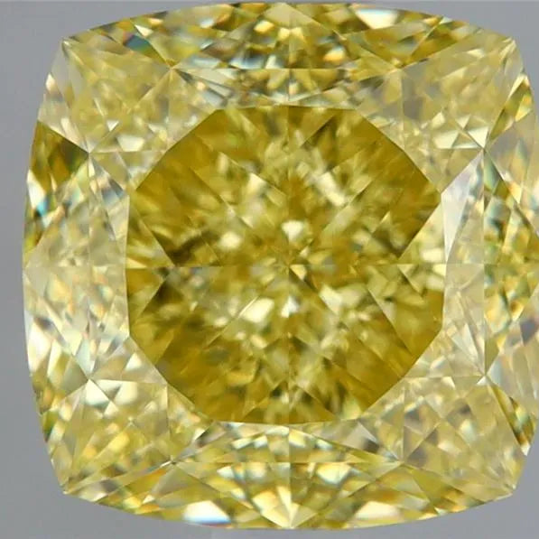 1.73ct Cushion brilliant Natural Diamond (Colour Fancy Yellow, Clarity VS1, GIA Certified)