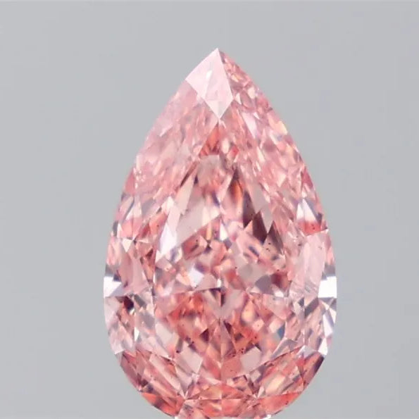 1.78ct Pear Lab Grown Diamond (Colour Fancy Vivid Pink, Clarity SI1, IGI Certified)