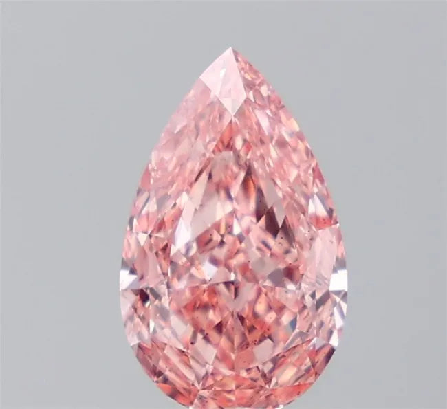 1.78ct Pear Lab Grown Diamond (Colour Fancy Vivid Pink, Clarity SI1, IGI Certified)