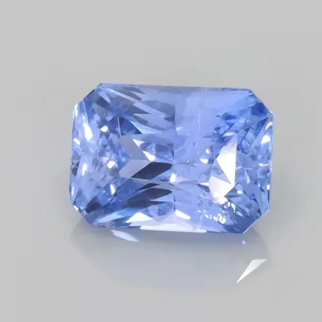 2.48ct Emerald Natural Sapphire (Colour Blue, Clarity Slightly Included, Cut Faceted)