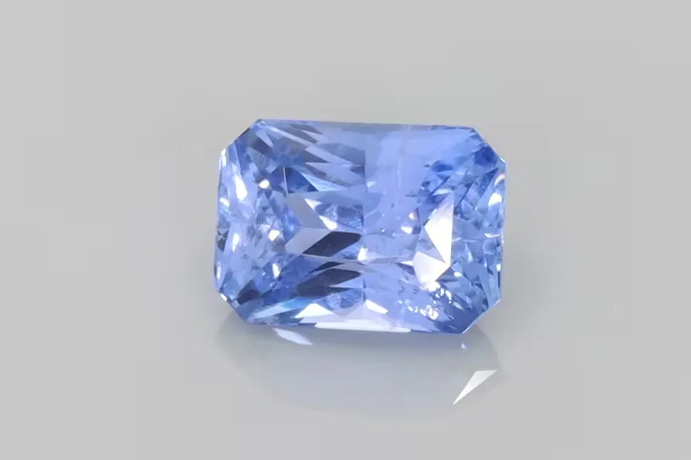 2.48ct Emerald Natural Sapphire (Colour Blue, Clarity Slightly Included, Cut Faceted)
