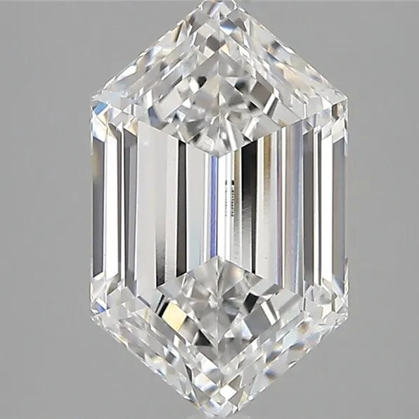 2.63ct Hexagonal Lab Grown Diamond (Colour E, Clarity VVS2, IGI Certified)