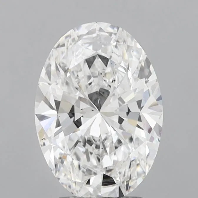 2.72ct Oval Lab Grown Diamond (Colour E, Clarity VS2, IGI Certified)