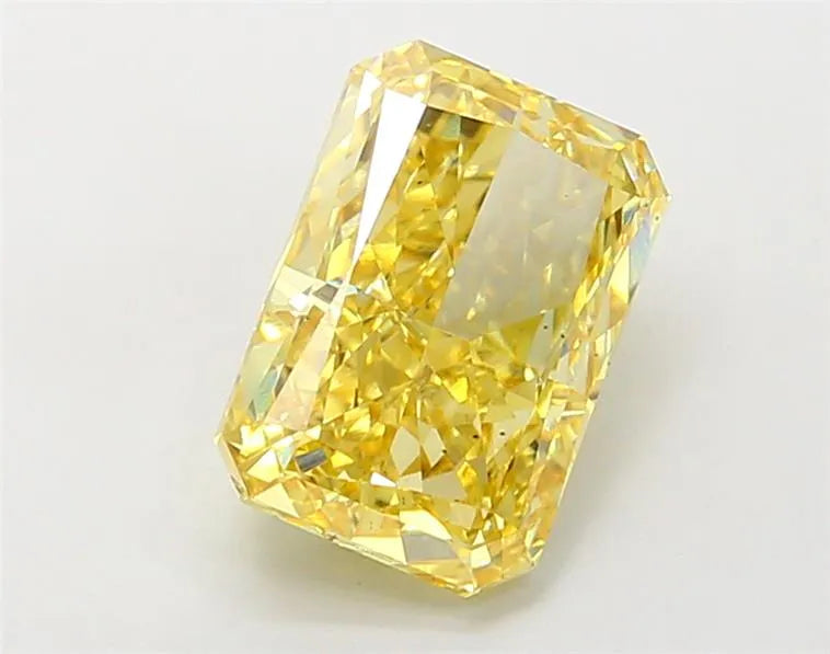 2.85ct Radiant Lab Grown Diamond (Colour Fancy Vivid Yellow, Clarity VS1, IGI Certified)