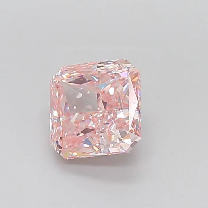 2.87ct Square radiant Lab Grown Diamond (Colour Fancy Pink, Clarity VS1, IGI Certified)