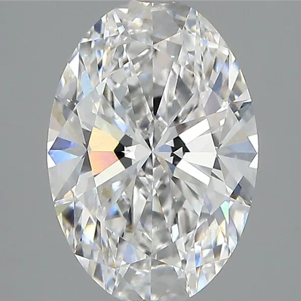 3.00ct Oval Lab Grown Diamond (Colour D, Clarity VVS2, IGI Certified)