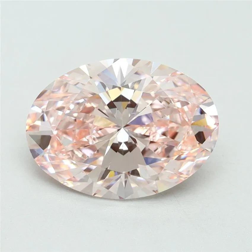 3.02ct Oval Lab Grown Diamond (Colour Fancy Intense Pink, Clarity VVS2, IGI Certified)
