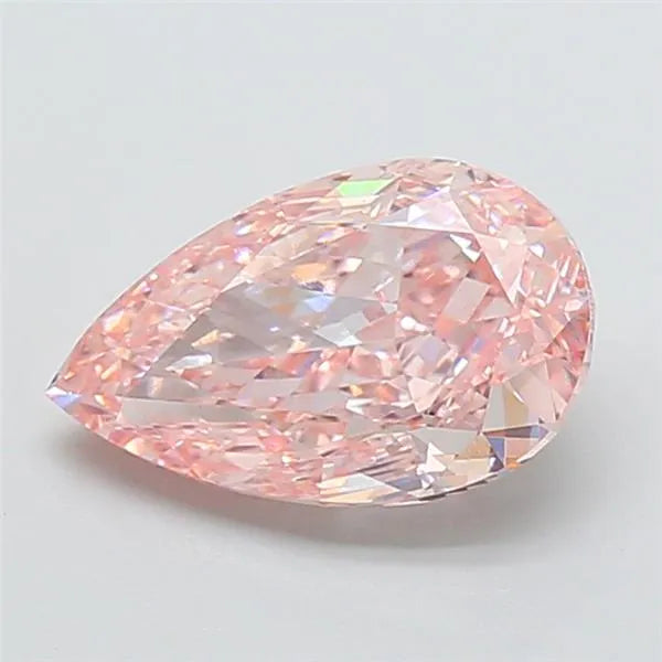 3.09ct Pear Lab Grown Diamond (Colour Fancy Intense Pink, Clarity VS1, IGI Certified)