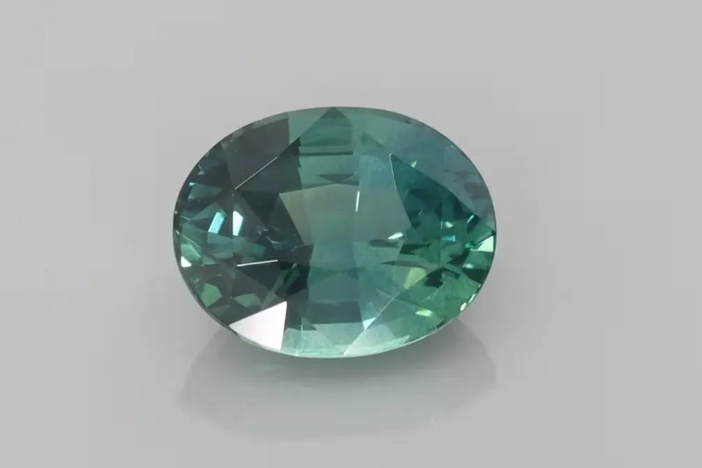 3.51ct Oval Natural Sapphire (Colour Teal, Clarity Eye Clean, Cut Faceted)