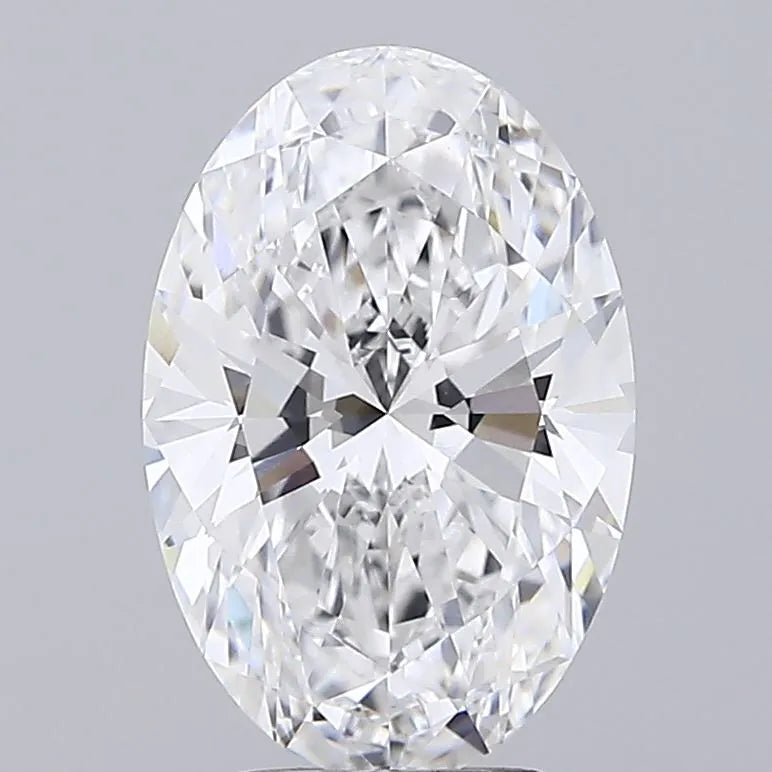 4.00ct Oval Lab Grown Diamond (Colour D, Clarity VVS2, IGI Certified)