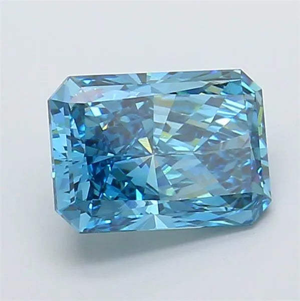 4.01ct Radiant Lab Grown Diamond (Colour Fancy Vivid Blue, Clarity VS1, IGI Certified)