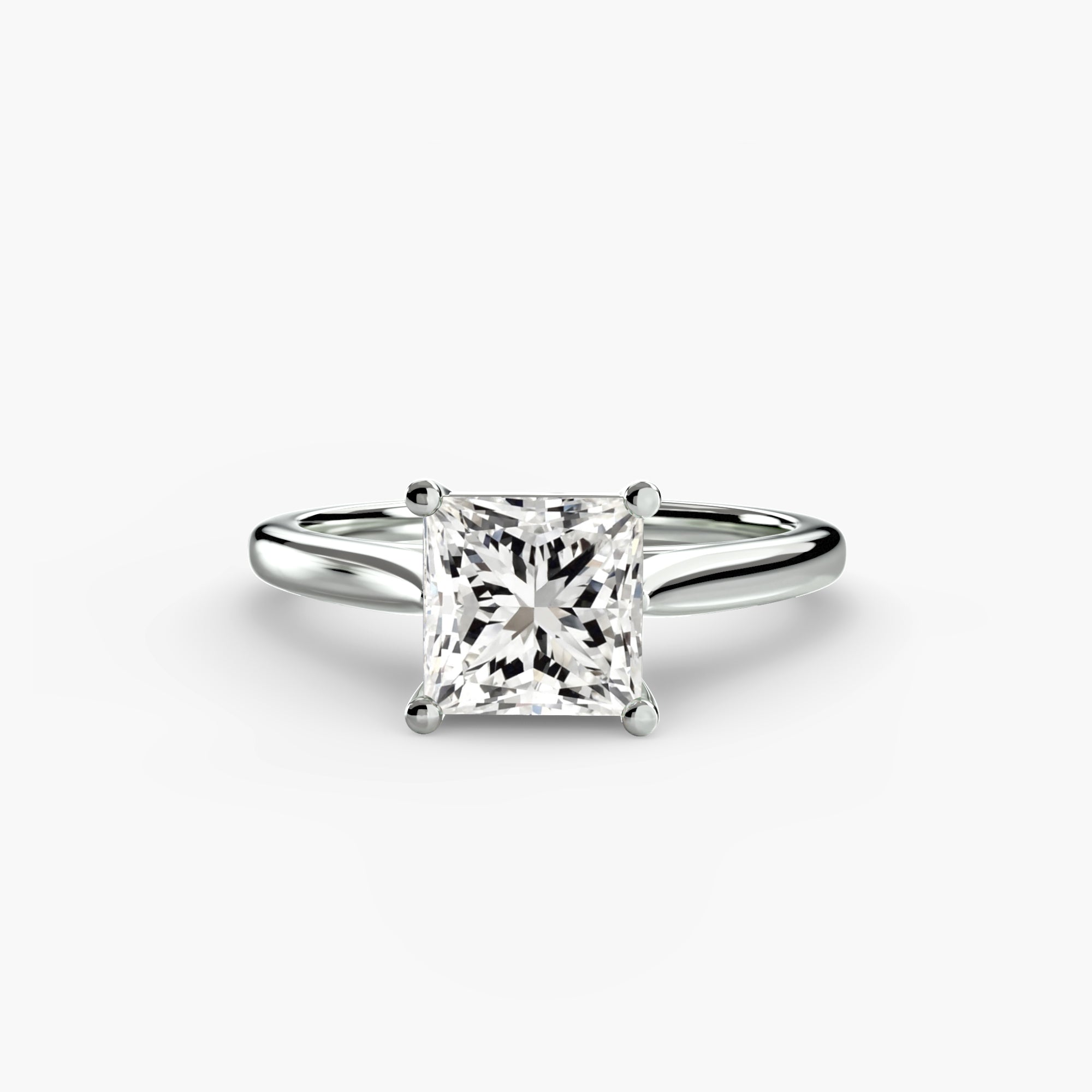 Jacob Mercari 14K Gold Diamond ring with a princess cut lab diamond