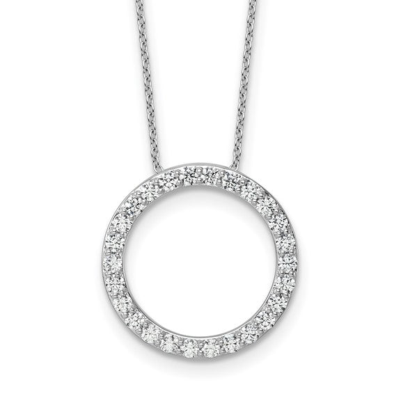 Jacob Mercari 14K Gold Lab Grown Diamond 1ct Circle Slide Necklace