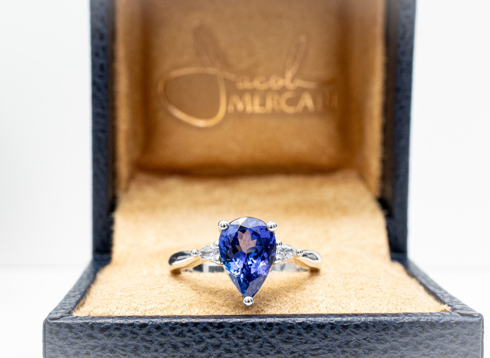Jacob Mercari Custom Blue Sapphire Engagement Ring