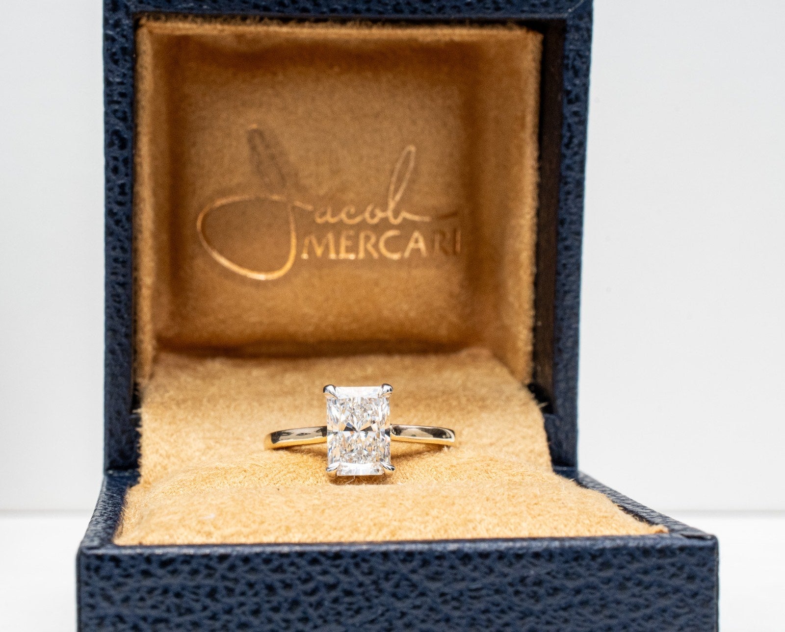 Custom engagement ring being crafted by Jacob Mercari jeweller in Toronto