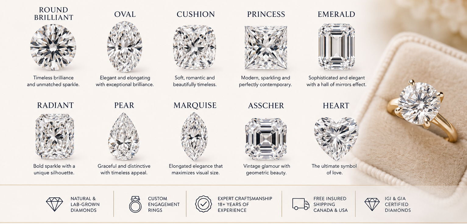 Diamond Shapes Explained: How to Choose the Perfect Diamond