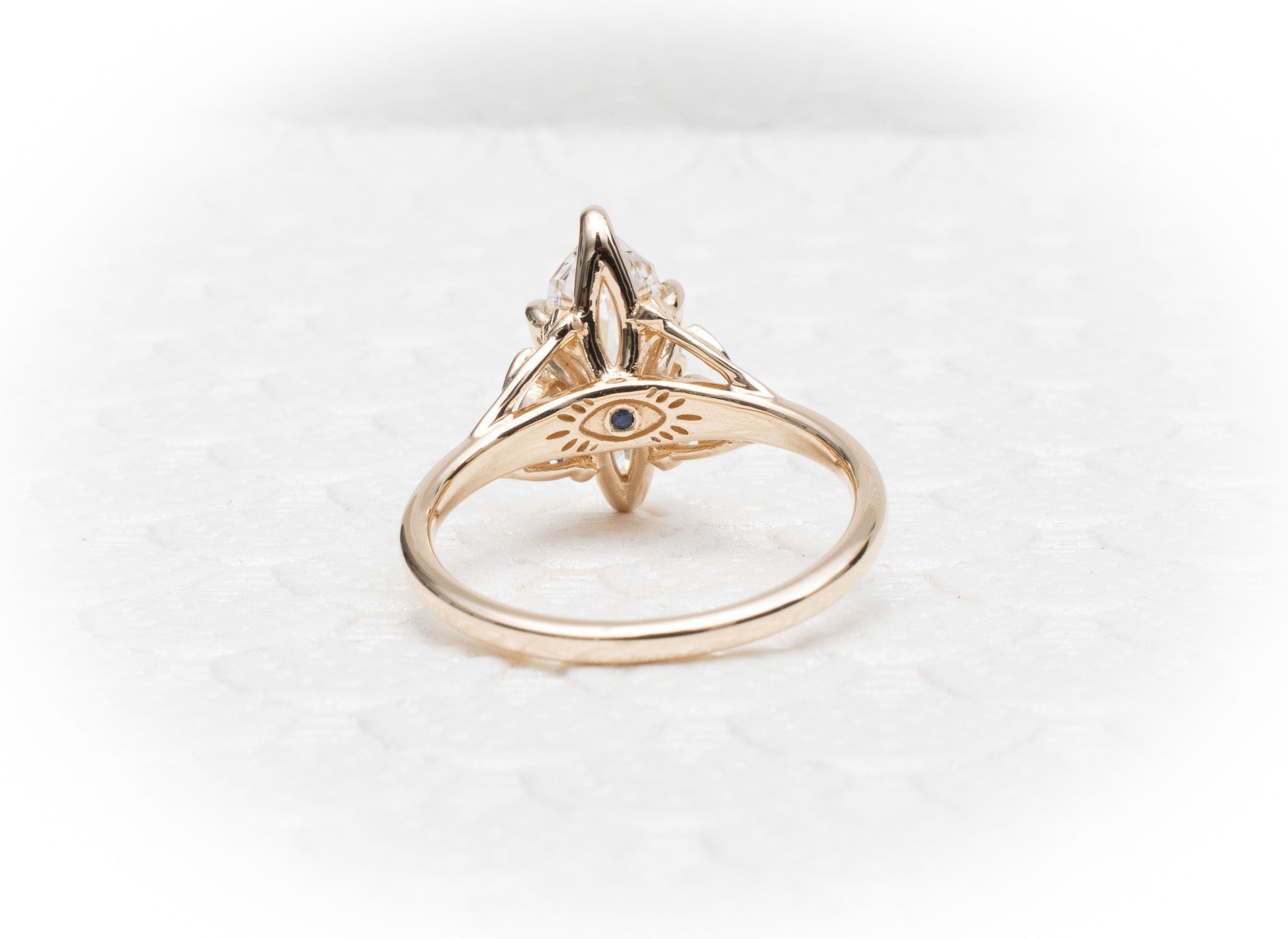 Jacob Mercari A Custom Tree of Life Engagement Ring with a Hidden Evil Eye