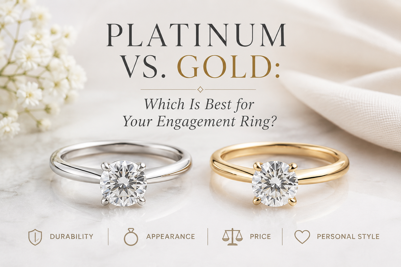 Platinum vs. Gold: Which Is Best for Your Engagement Ring?