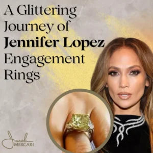 Jennifer Lopez engagement rings featured image highlighting a stunning ring and her glamorous look.