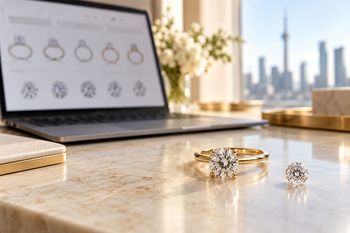 Design Your Own Engagement Ring Online in Canada Jacob Mercari