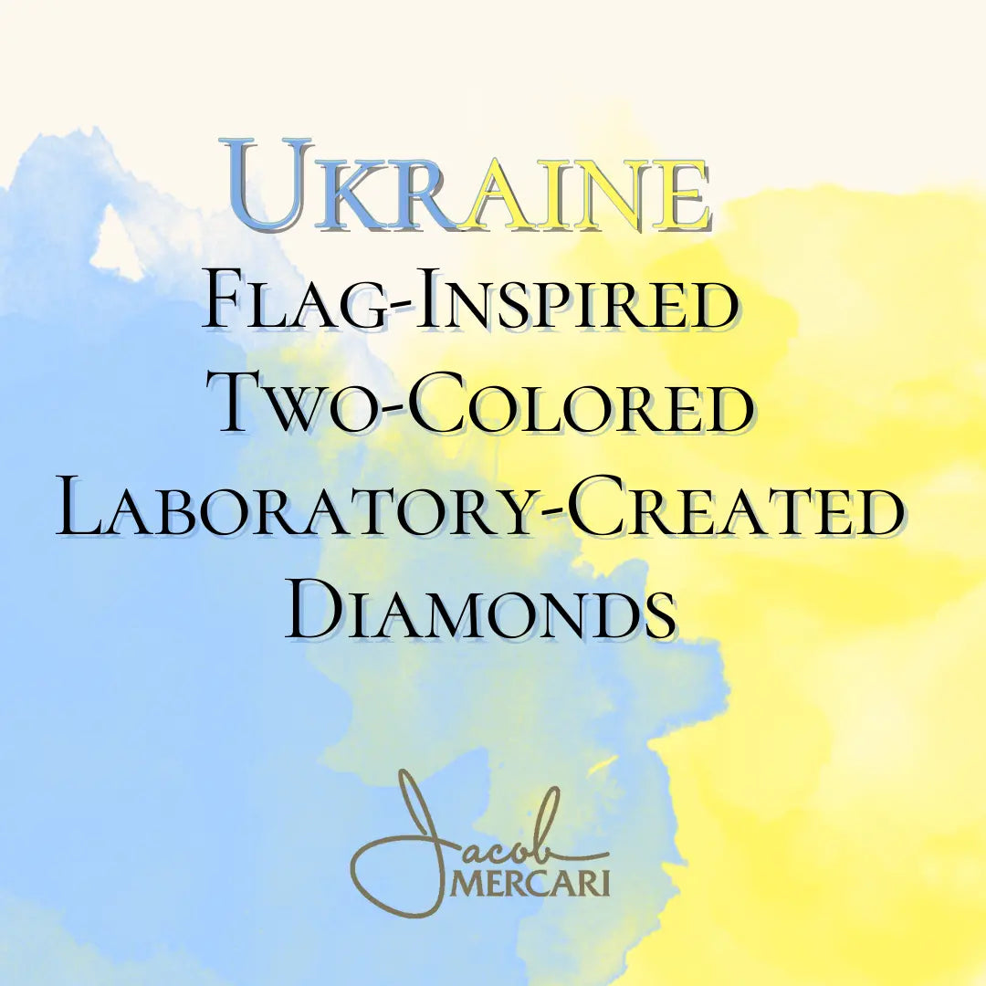 The Ukrainian Flag Inspired A Two-Coloured Lab Grown Diamond