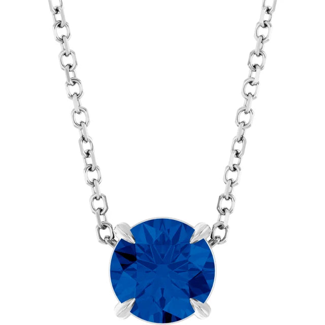 Natural Blue Sapphire Necklace