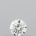 0.13ct Round Natural Diamond (Colour H, Clarity VVS2, Cut EX, IGI Certified)