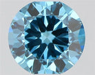 0.50ct Round Lab Grown Diamond (Colour Fancy Vivid Blue, Clarity VS1, Cut GD, IGI Certified)