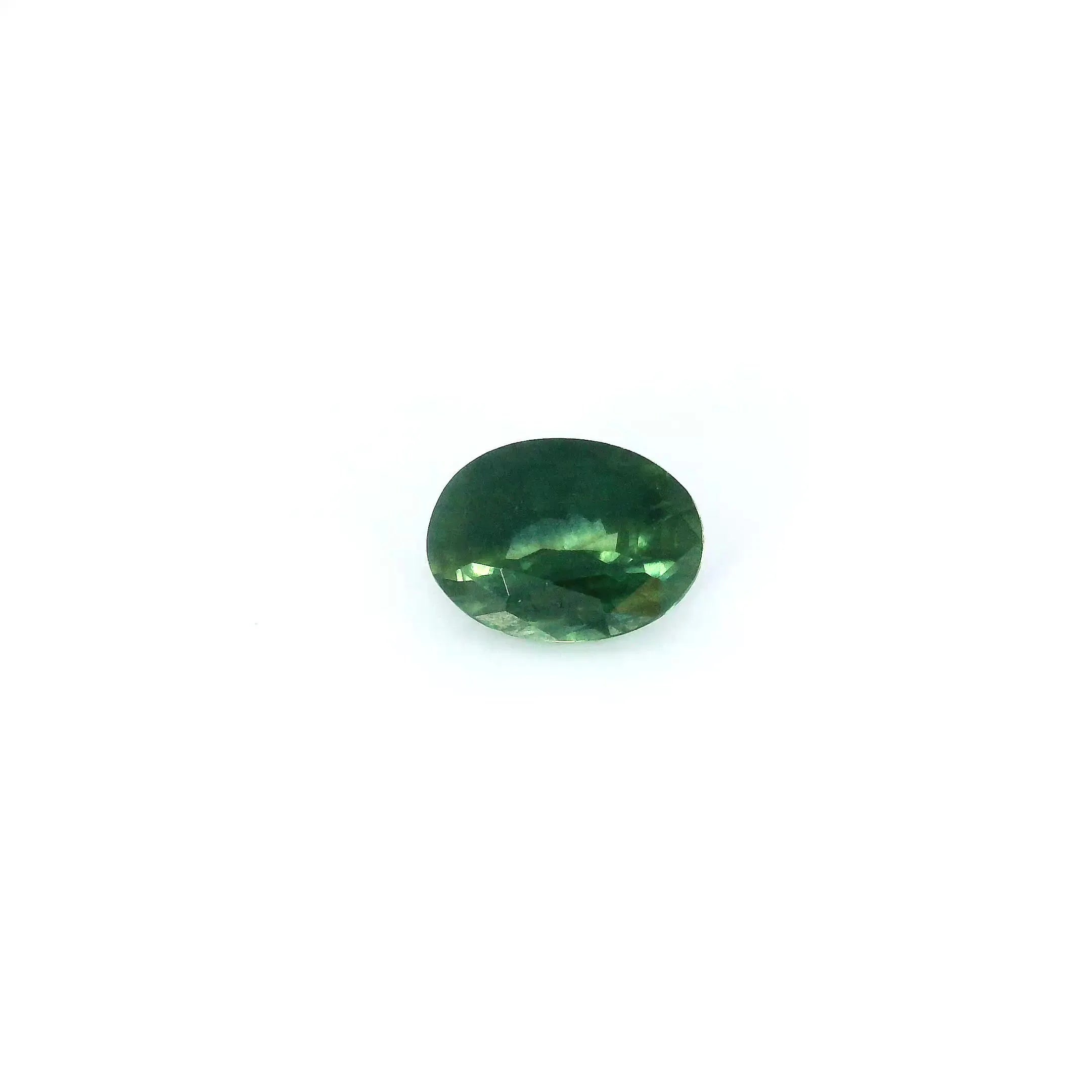 0.77ct Oval Natural Sapphire (Colour Green, Clarity Slightly Included, Cut Faceted)