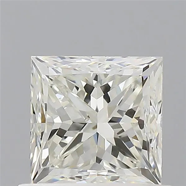 0.90ct Princess Natural Diamond (Colour J, Clarity SI1, GIA Certified)
