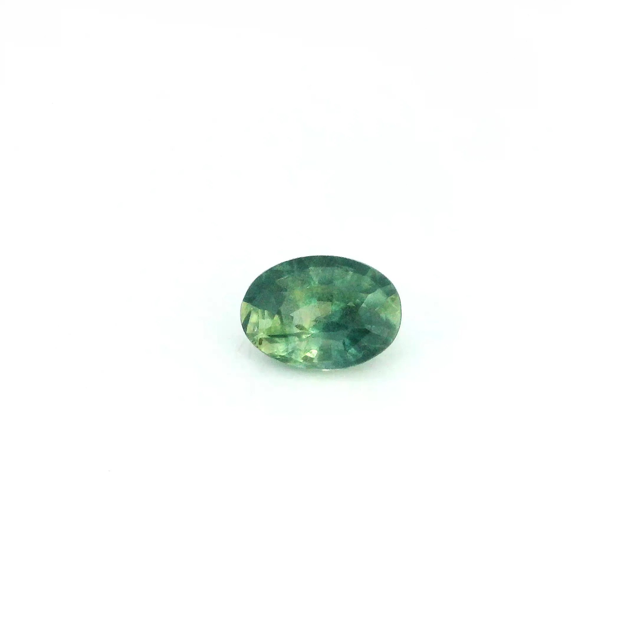 0.93ct Oval Natural Sapphire (Colour Green, Clarity Slightly Included, Cut Faceted)