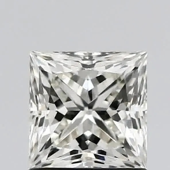 1.02ct Princess Natural Diamond (Colour J, Clarity IF, Cut VG, IGI Certified)