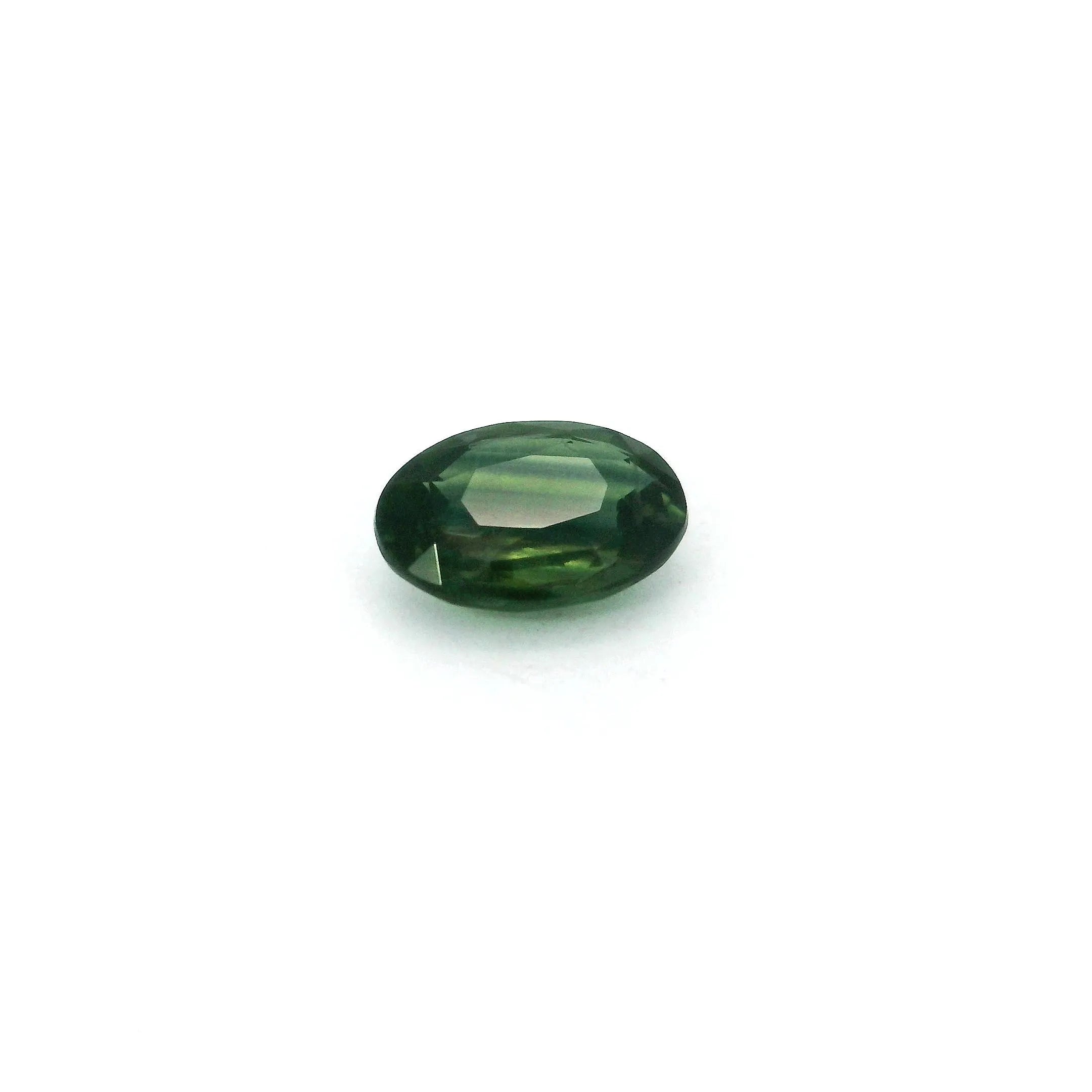 1.09ct Oval Natural Sapphire (Colour Green, Clarity Slightly Included, Cut Faceted)
