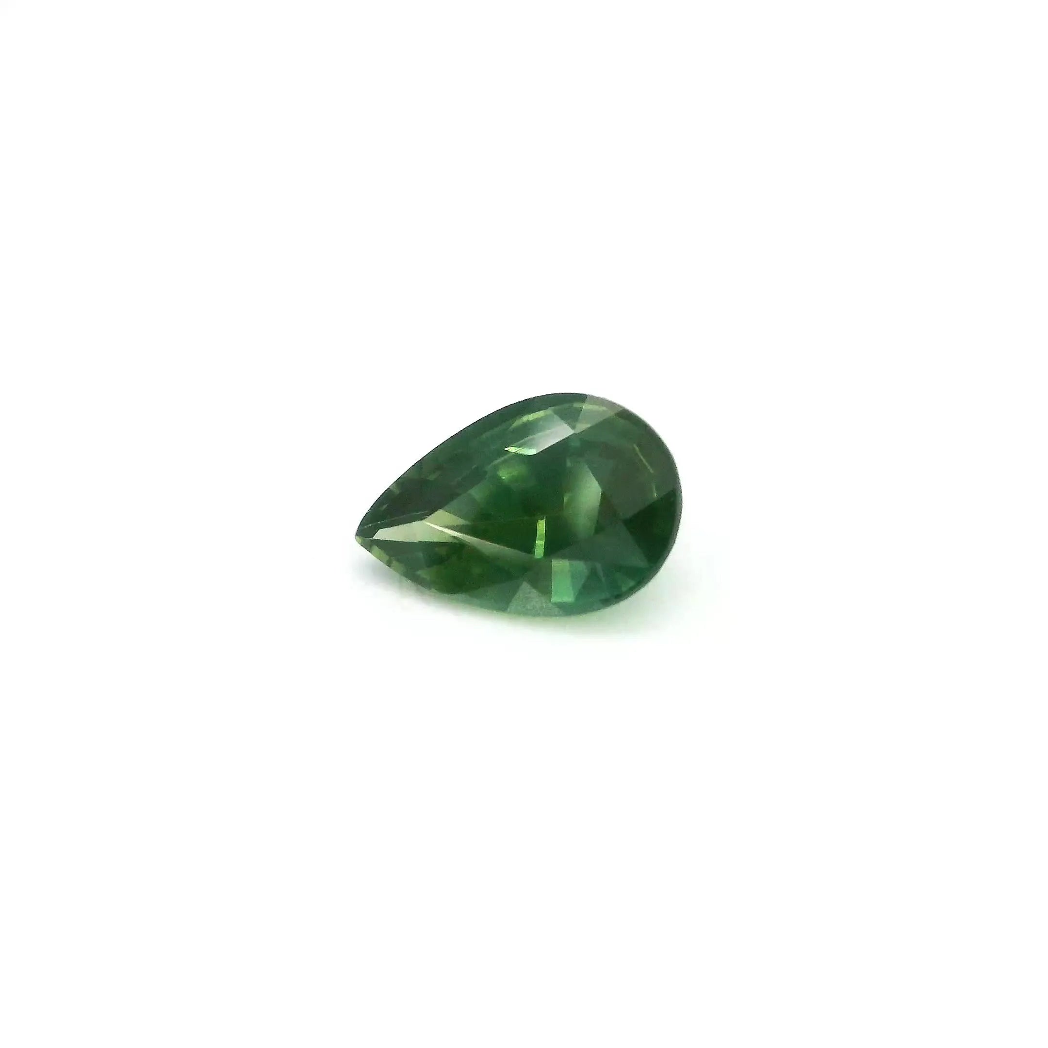1.11ct Pear Natural Sapphire (Colour Green, Clarity Slightly Included, Cut Faceted)