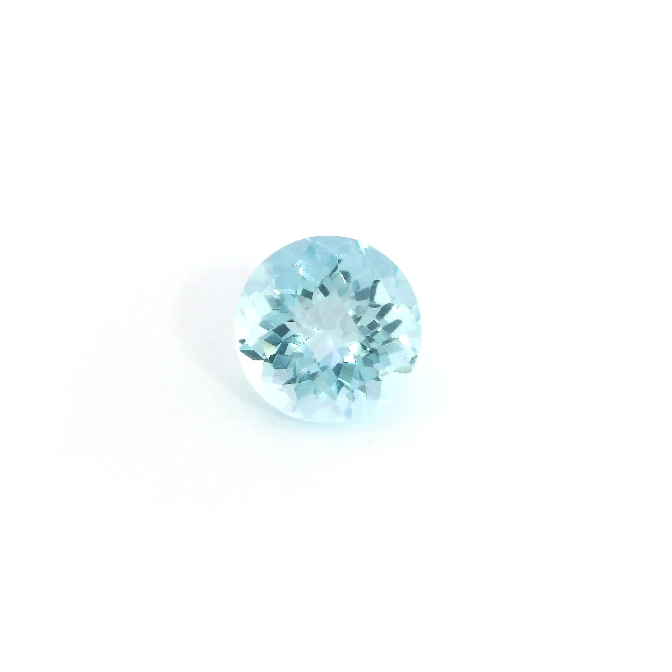 1.24ct Round Natural Aquamarine (Colour Blue, Clarity Eye Clean, Cut Faceted)