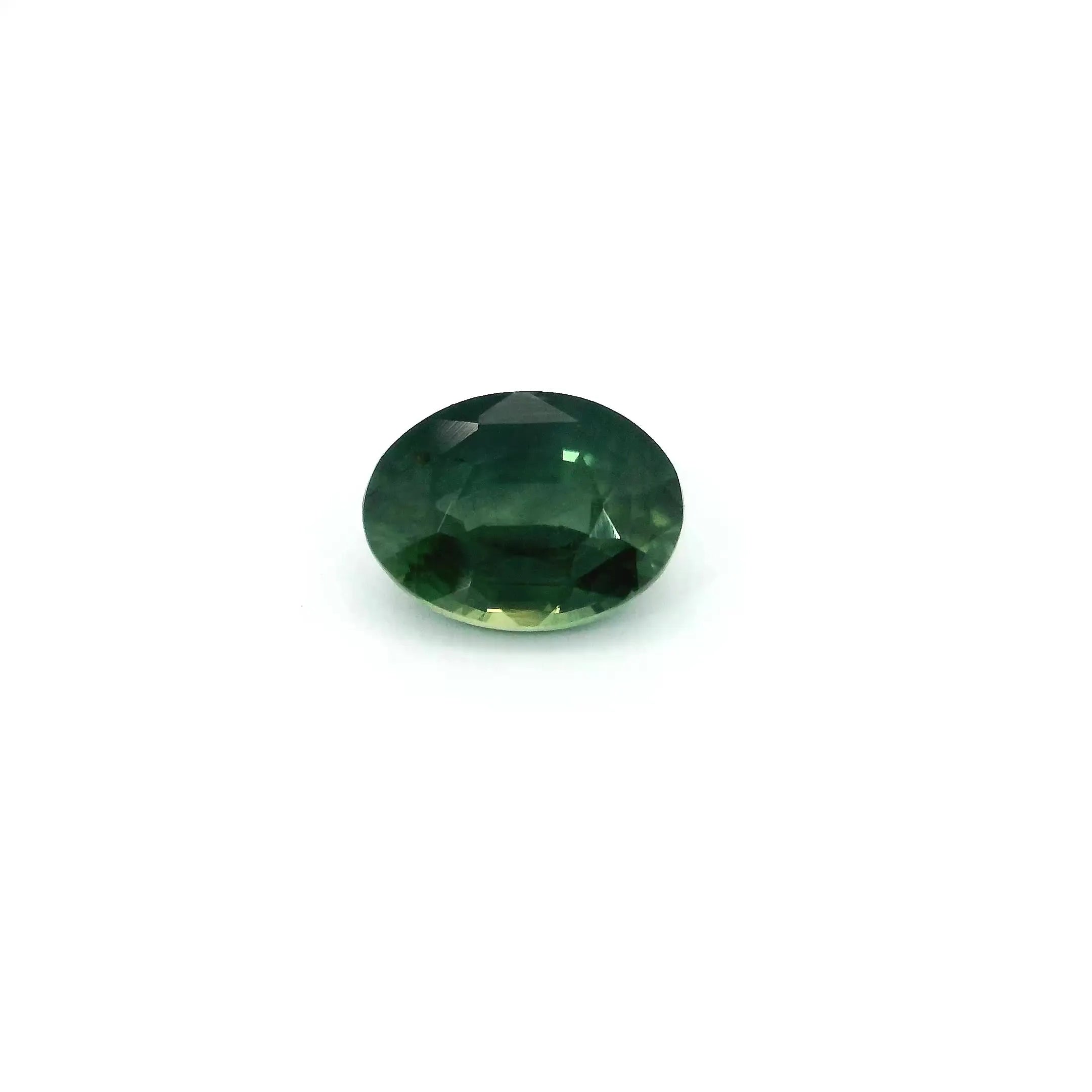 1.38ct Oval Natural Sapphire (Colour Green, Clarity Slightly Included, Cut Faceted)