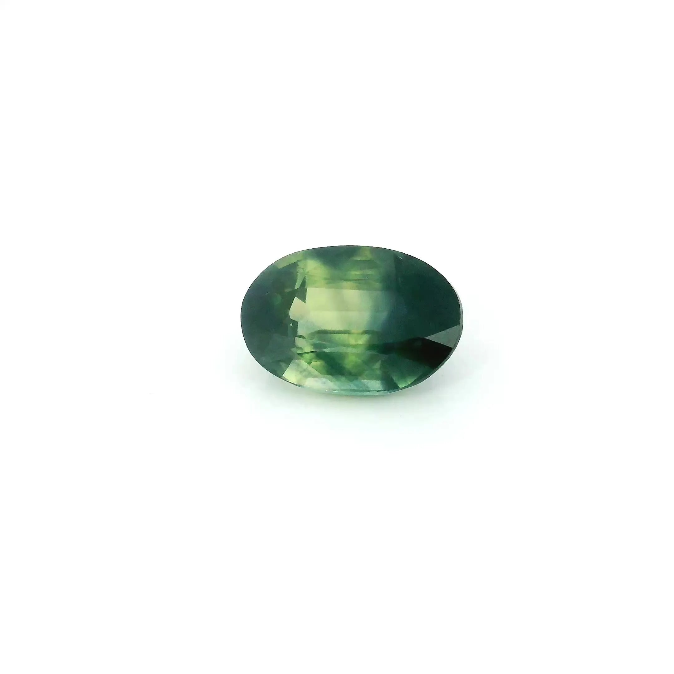 1.56ct Oval Natural Sapphire (Colour Green, Clarity Slightly Included, Cut Faceted)