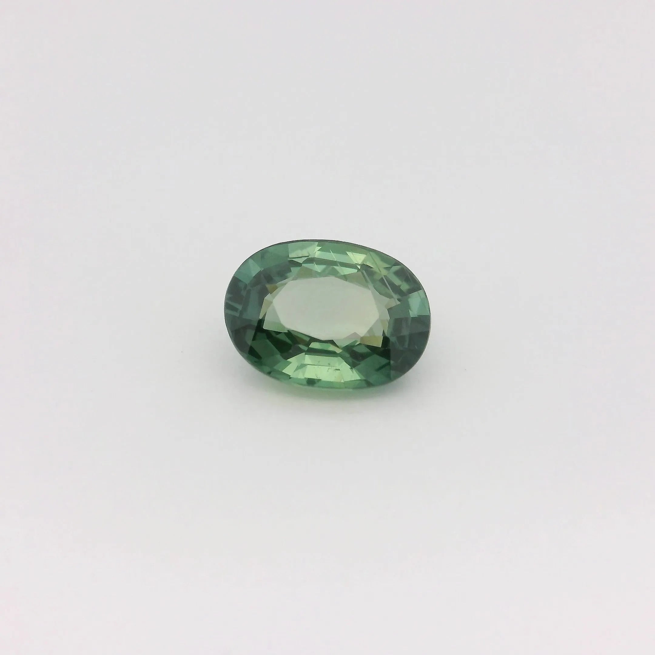 1.63ct Oval Natural Sapphire (Colour Green, Clarity Eye Clean, Cut Faceted)